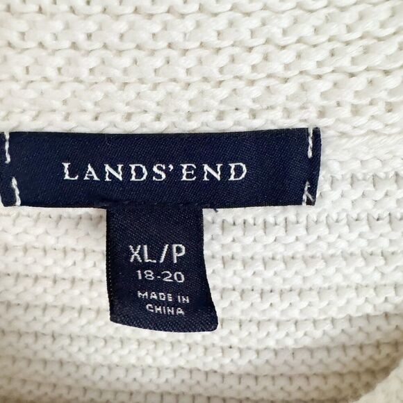 Lands’ End Cream Cardigan Women’s XL Petite (EUC) - Picture 5 of 8